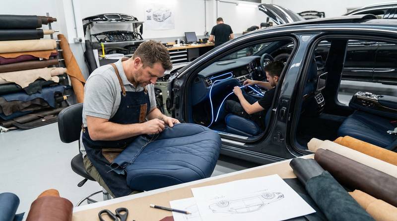 三年二班 豪车内饰改装视频